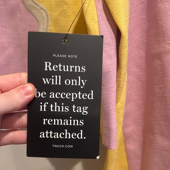 NWT Tuckernuck Pink Textured Fabric Pop of Peony Maxine Top Small - Picture 3 of 12